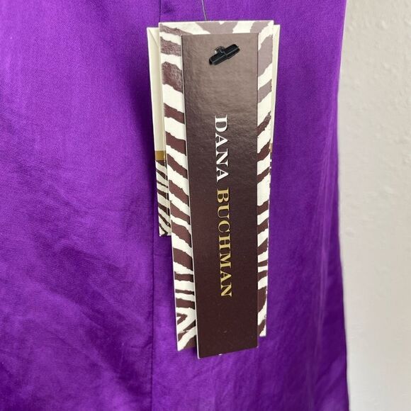 NWT Dana Buchman Purple Button Down Shirt Size XL - Picture 6 of 8